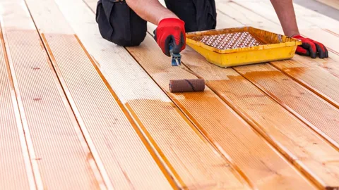 Exterior Concrete Stain Application